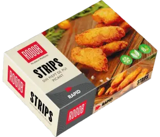 Strips pane picant din piept de pui